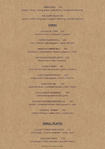 Soros menu 