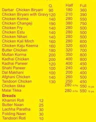 M/S SN  Dhamaka Dhosa menu 1