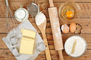 Different baking utensils to help and make the baker's job easier.