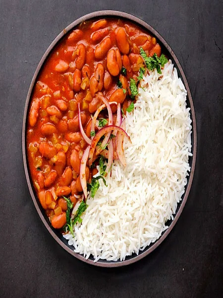 Rajma Rice With Salad