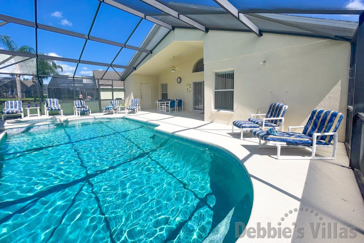 Large private pool at this vacation villa on West Haven