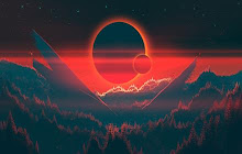 Blood red moon or sunset small promo image