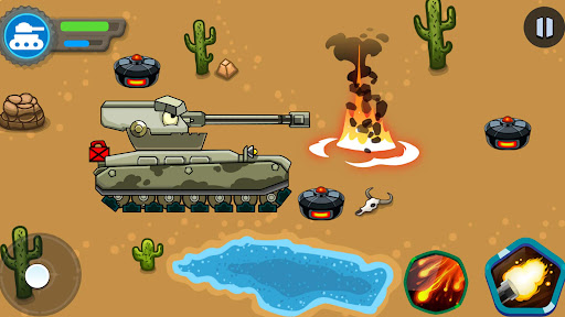 Screenshot Tank battle: Tanks War 2D