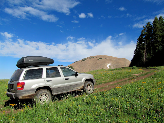 Climbing from Geyser Pass toward Haystack Mountain