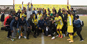 ABC Motsepe League National champions MM Platinum during their trophy presentation.
