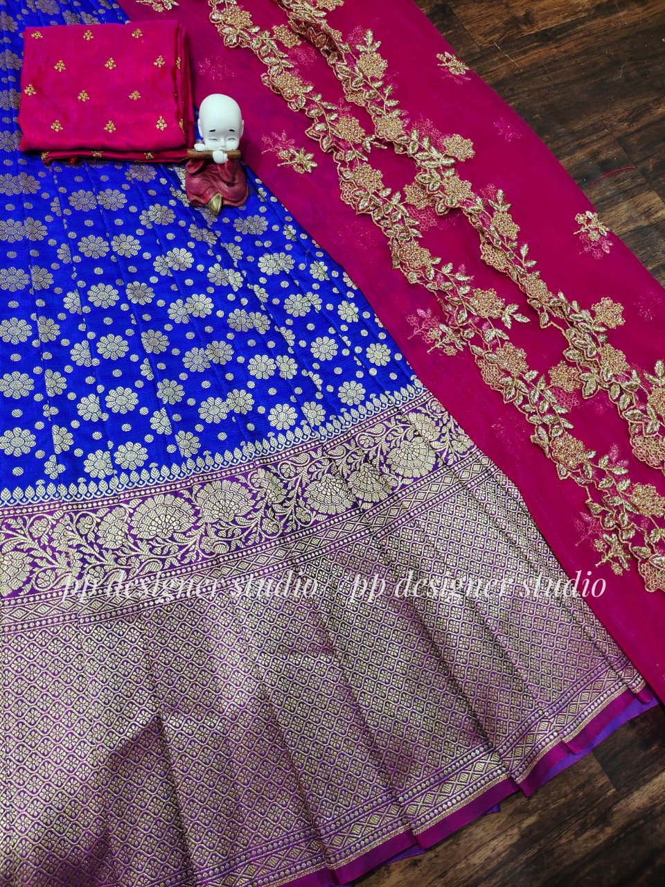 Pure Banarasi silk lehenga