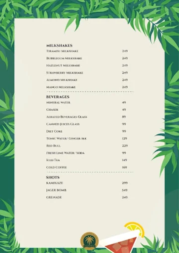 Palmoco menu 