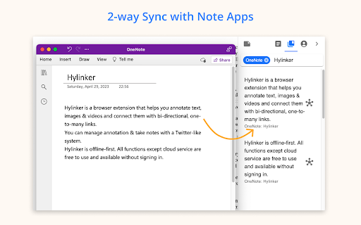 Hylinker - Hyperlink among annotation & notes