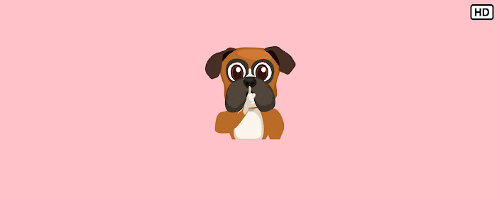 Funny Boxer Dog Emoji HD Wallpapers New Tab marquee promo image