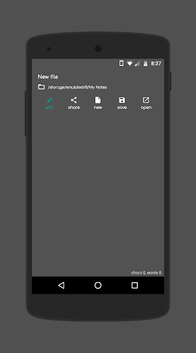 Text Editor - Create, Save  Edit Text Files