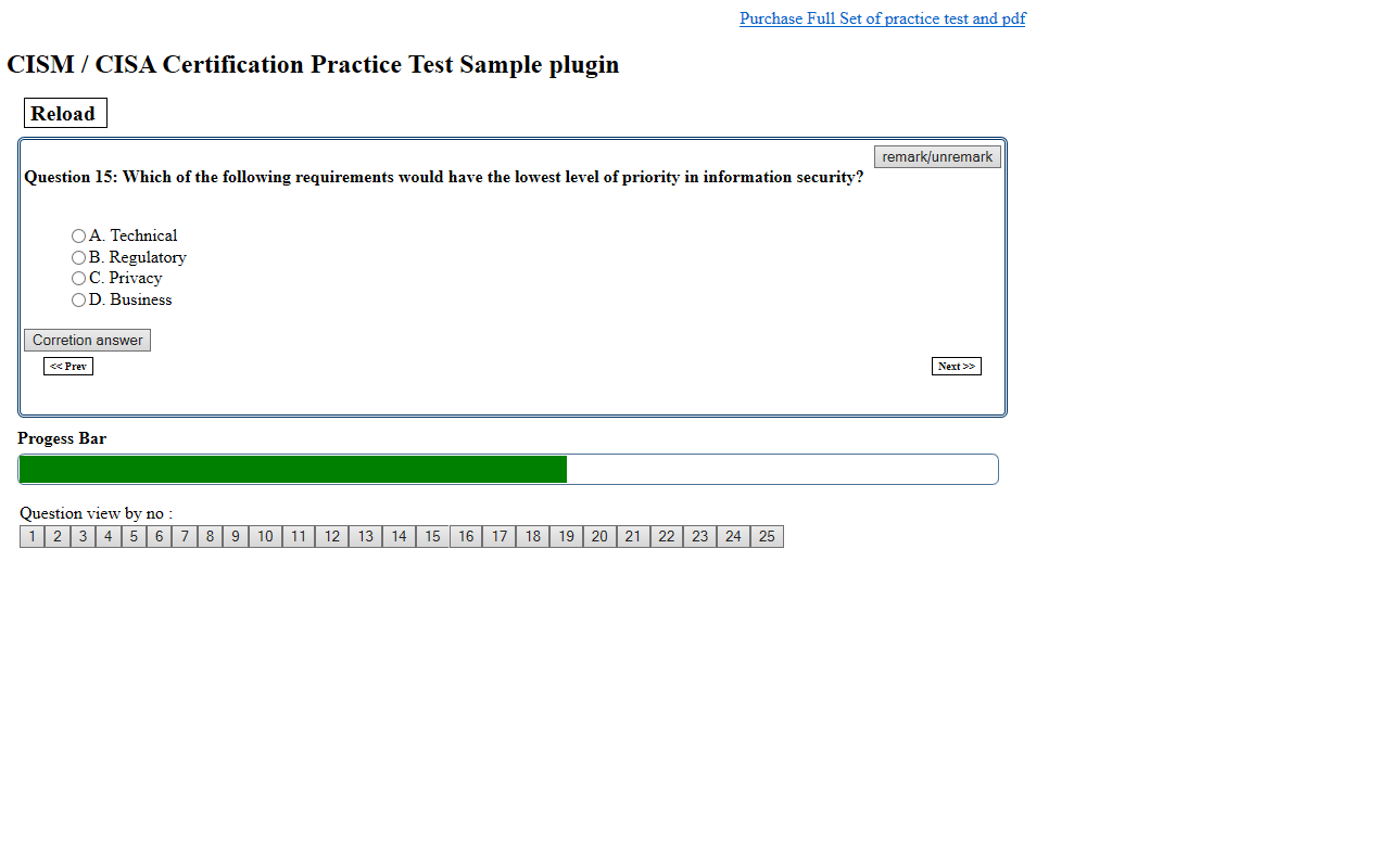 CISM / CISA exam prep plugin Preview image 4