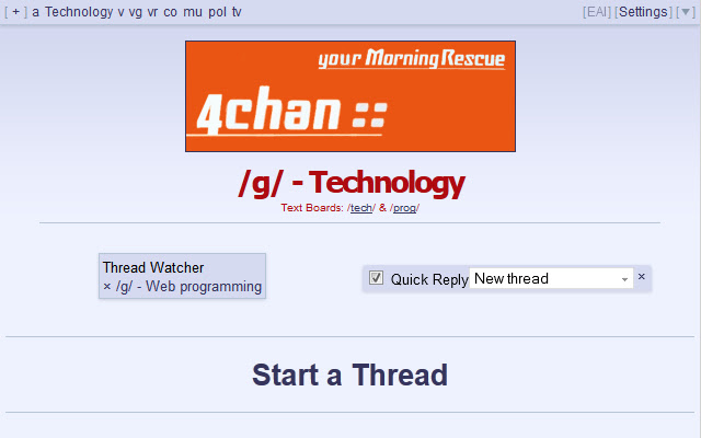 4chan X chrome extension