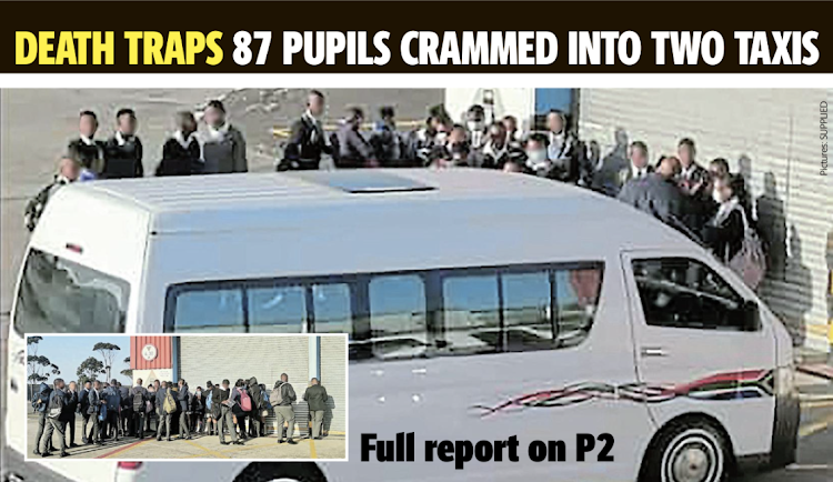 Two East London taxi drivers were arrested in separate incidents on Thursday for overloading, after one had crammed 37 pupils into a 14-seater, and the other more than 50 children in his vehicle.