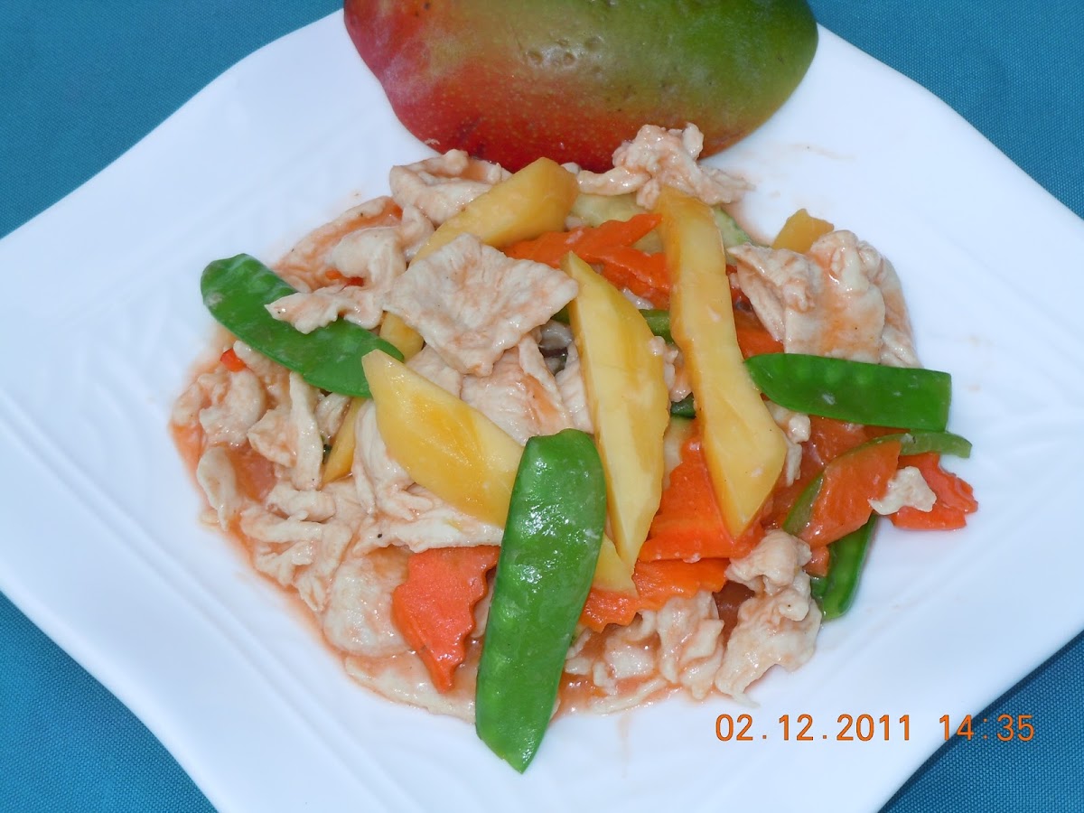 Gluten Free mango chicken