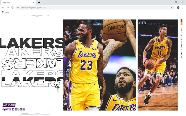 L.A. Lakers Wallpapers and New Tab