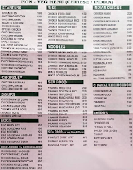 Ravi Chinese Corner menu 1