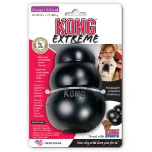 Kong Original leksak svart Xl [UXLE] 2st