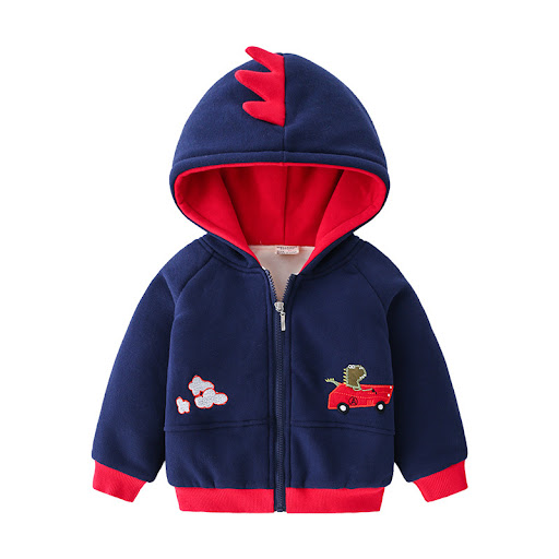 Title 5, Boys Hooded Jacket with Velvet Padded Lining f...