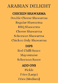 Shawarma Buzz menu 1