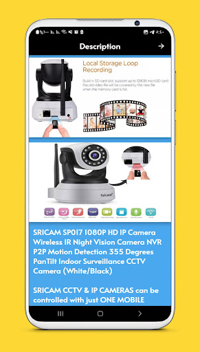 Screenshot sricam ip camera guide