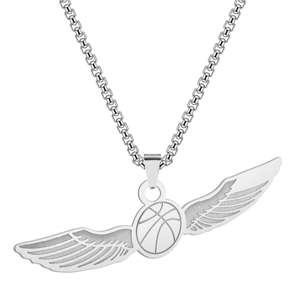 Colar com pingente de basquete para amantes, ornamento. Expresse sua paixão por basquete com este acessório elegante e perfeito para fãs.