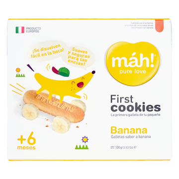 Galletas Infantiles Máh Banana +6 Meses x 100 gr   