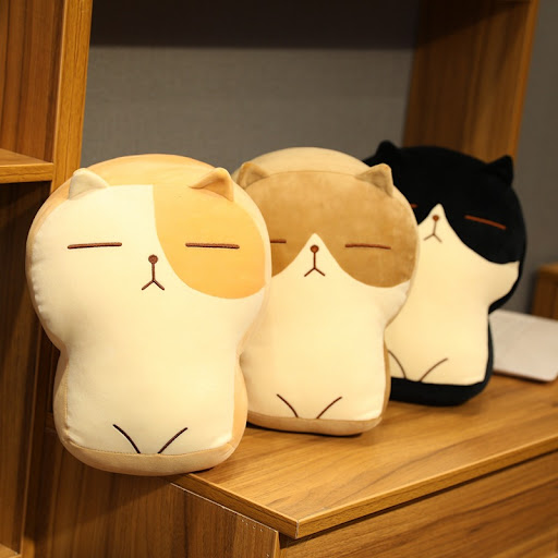 Title 5, Childrens doll cushion nap pillow cat plush to...