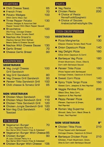 Cafe Edesia menu 