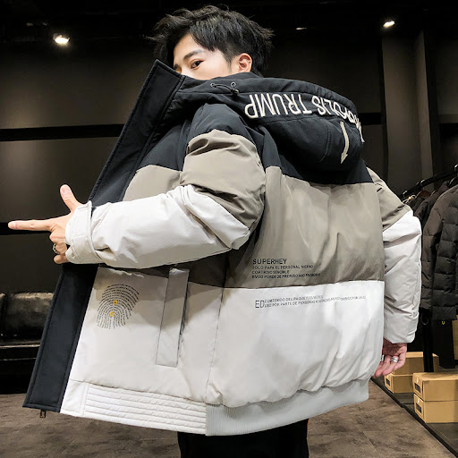 Title 4, Mens short down jacket, trendy brand. Stay war...