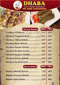 Dhaba -The Multicuisine Restaurant menu 7