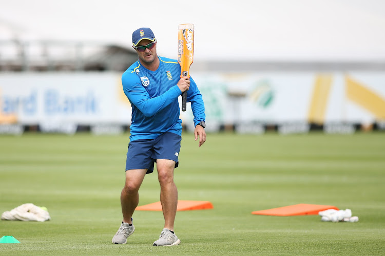 Proteas coach Mark Boucher during a training session at Newlands.