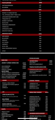 Zero Miles Lounge And Bar menu 3