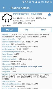 NOAA Aviation Live Sky Weather screenshot for Android