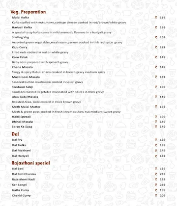 Kalyan menu 