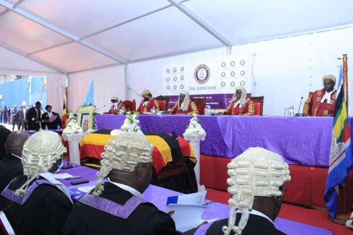 Members of the Judiciary during a special session held the High court on Monday