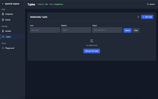 OpenFGA Explorer screenshot 4