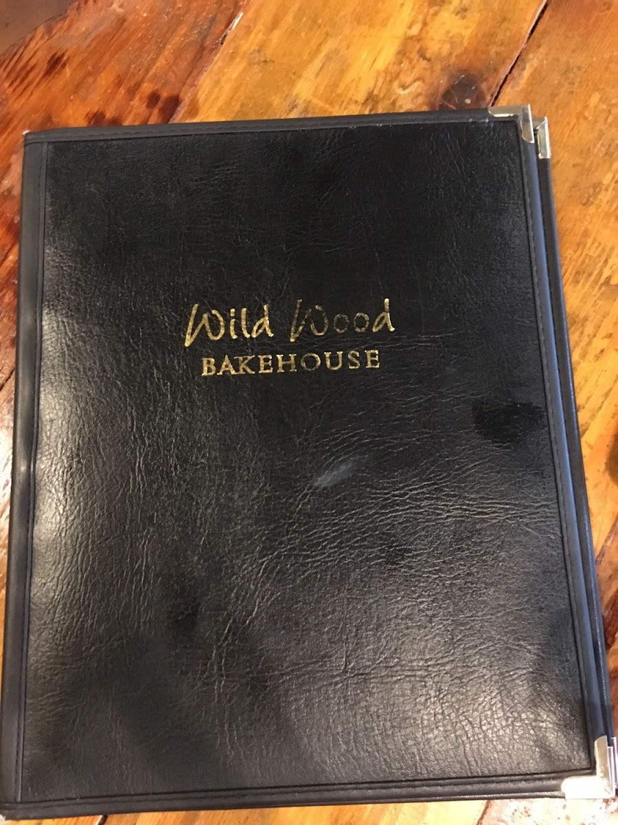 Front of the menu