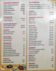 Shiv Shakti Juices And Snacks Corner menu 1