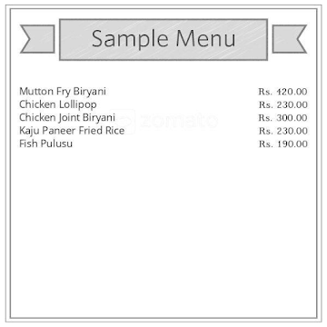 Satyam Non-Veg Restaurant menu 