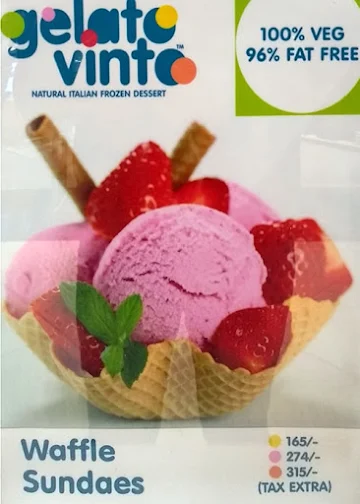 Gelato Vinto menu 