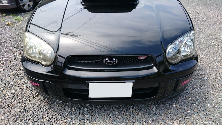 インプレッサ WRX STIのヘッドライト磨き・黄ばみ・お試しに関するカスタム事例の投稿画像1枚目