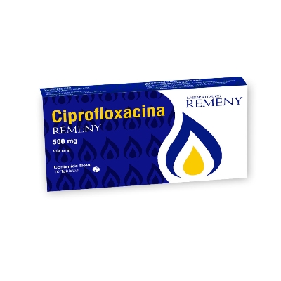 Ciprofloxacina 500Mg 10Tabletas Remeny Remeny