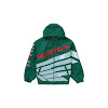 supreme honda fox racing puffy zip up jacket dark green