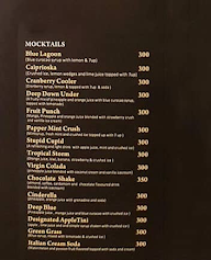 Skylounge Kitchen and More menu 1