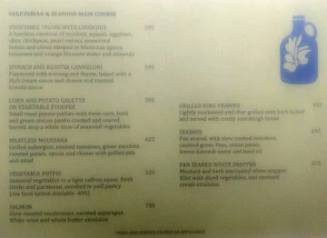 Olive Beach menu 