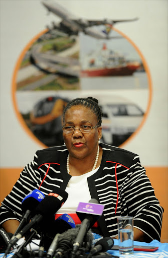 March 13,2017. Transport Minister Dipuo Peters has appointed an interim board for Prasa, despite axed board chairman Popo Molefe’s court action. Pic Veli Nhlapo © Sowetan