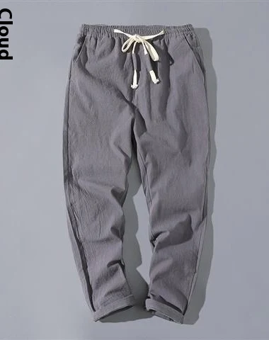 Linnen Heren Tang Broek Korte Chine - 1