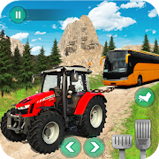 Tractor Pull Bus game - Tractor Hauling Simulator  Icon