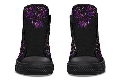 Title 2, Customized Colorful Fashion High-top Canvas Shoes