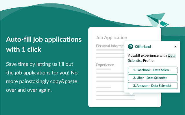 Offerland: Autofill and Track your jobs chrome extension